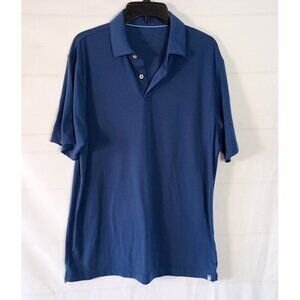 Peter Millar Seaside Polo Shirt Men’s M Royal Blue Performance Golf Casual